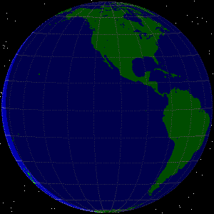 xearth(300,300)
viewPositionType = Moon
daySideBrightness = 100
nightSideBrightness = 30
terminatorDiscontinuity = 50